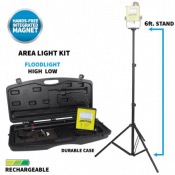 Kit projecteur LED ATEX rechargeable  avec mât et valise 5592